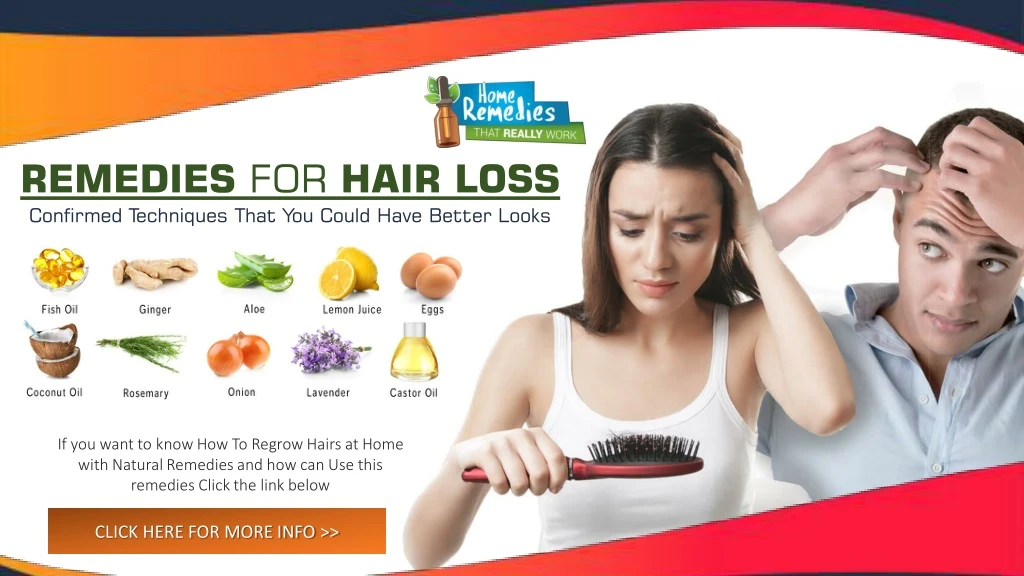remedies for hair loss confirmed techniques that