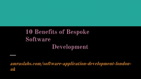Bespoke Software Development Uk