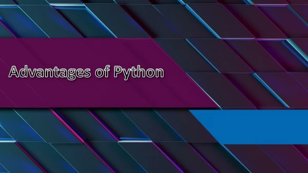 Advantages of Python