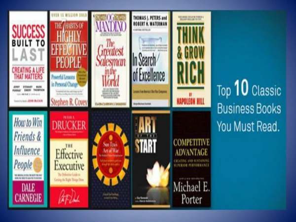 Books That Every Savvy Entrepreneur Should Read