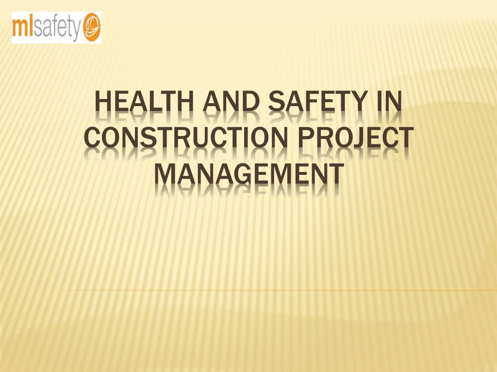 health and safety in construction project management