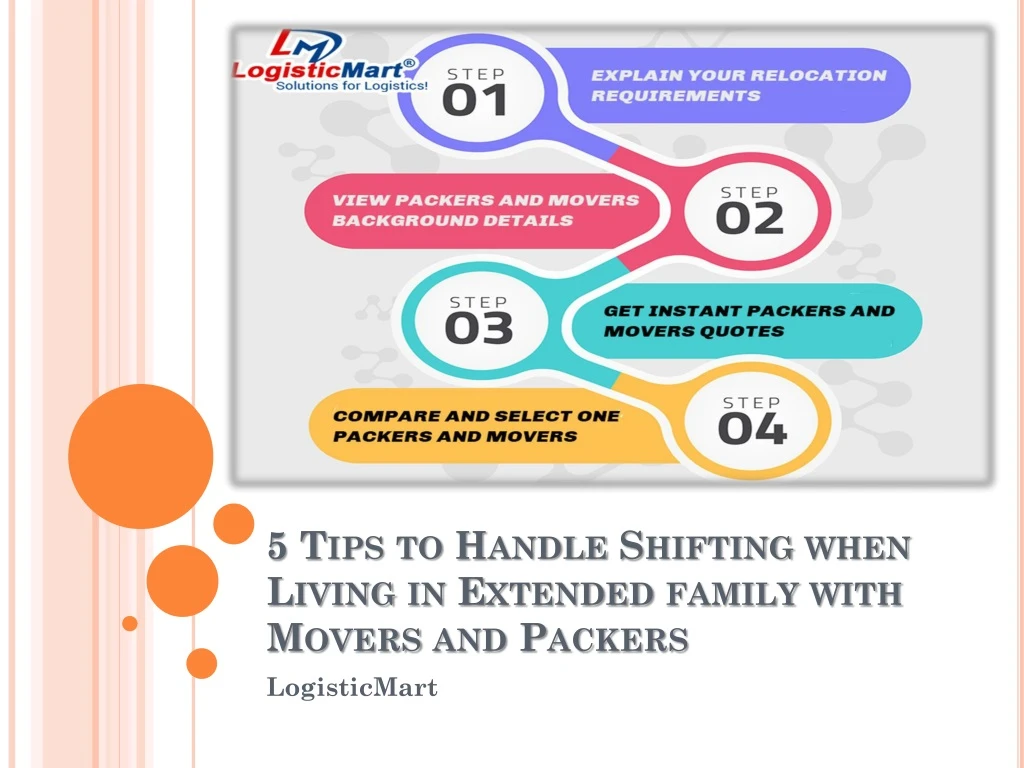 5 tips to handle shifting when living in extended family with movers and packers