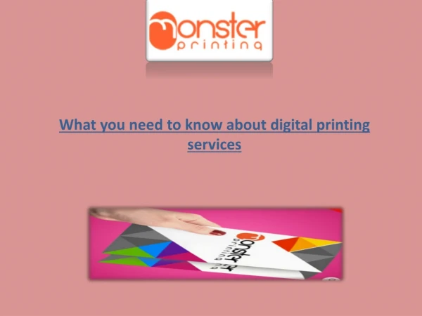 What you need to know about digital printing services
