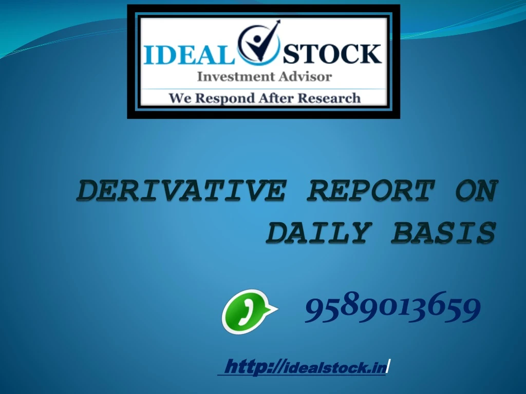 derivative report on daily basis