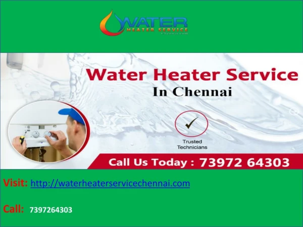 Water heater service in Chennai