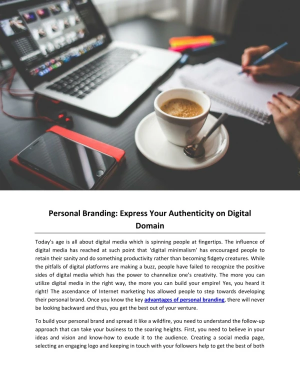 Personal Branding: Express Your Authenticity on Digital Domain