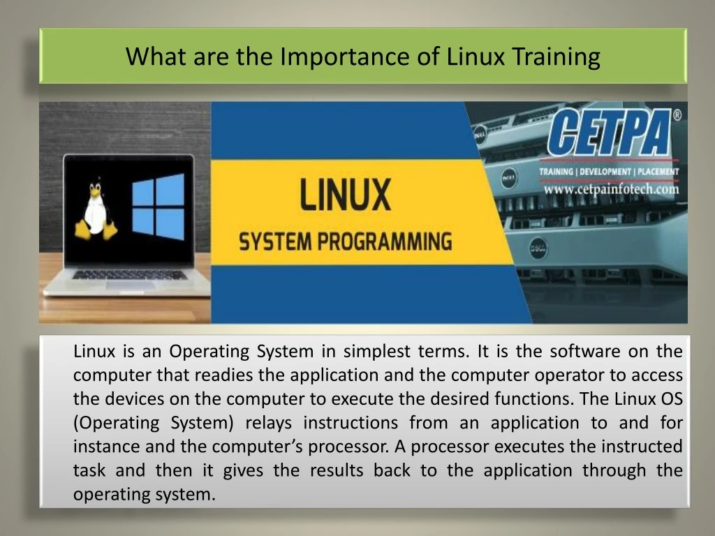 what are the importance of linux training