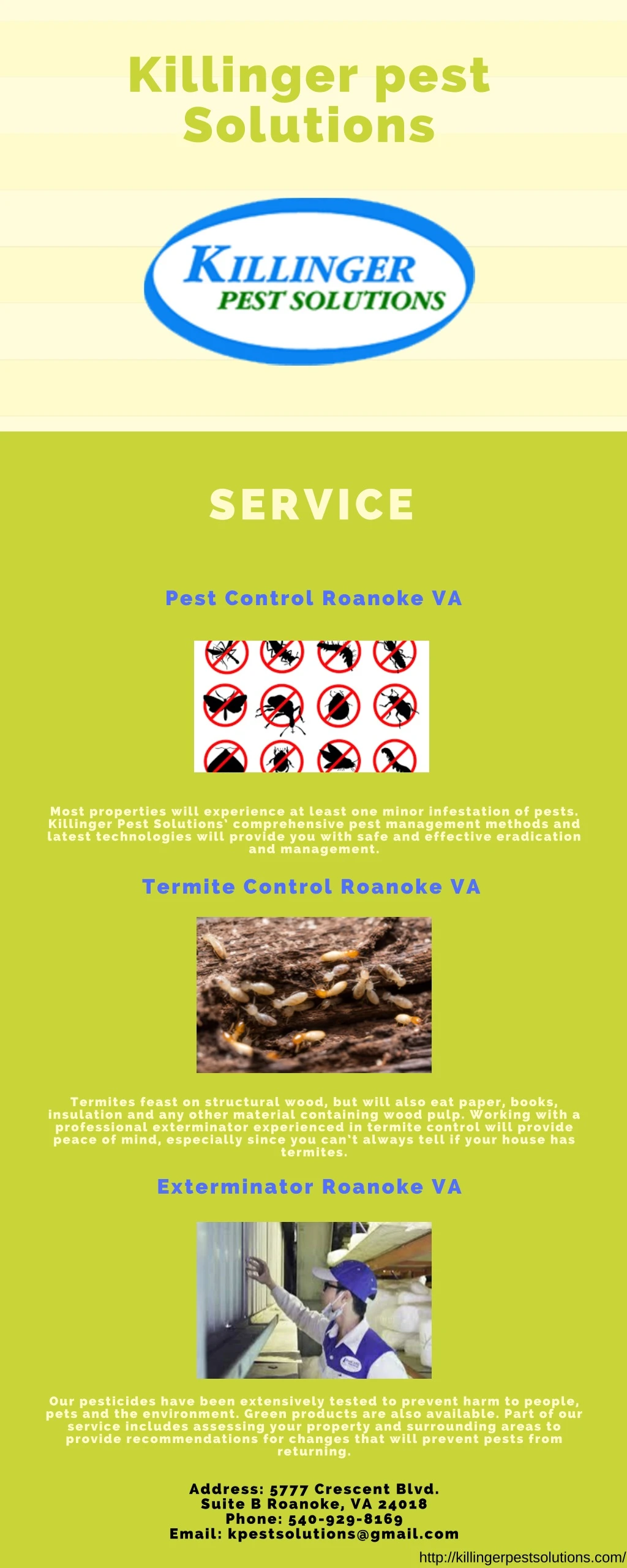 killinger pest solutions