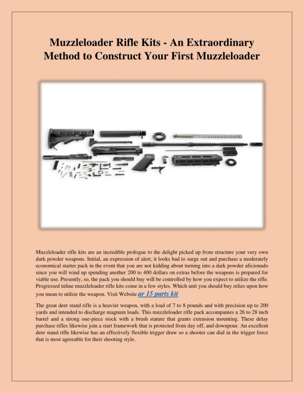 ar 15 complete parts kit