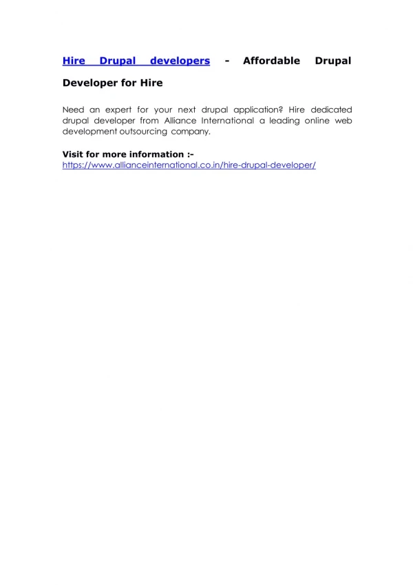 hire drupal developers affordable drupal
