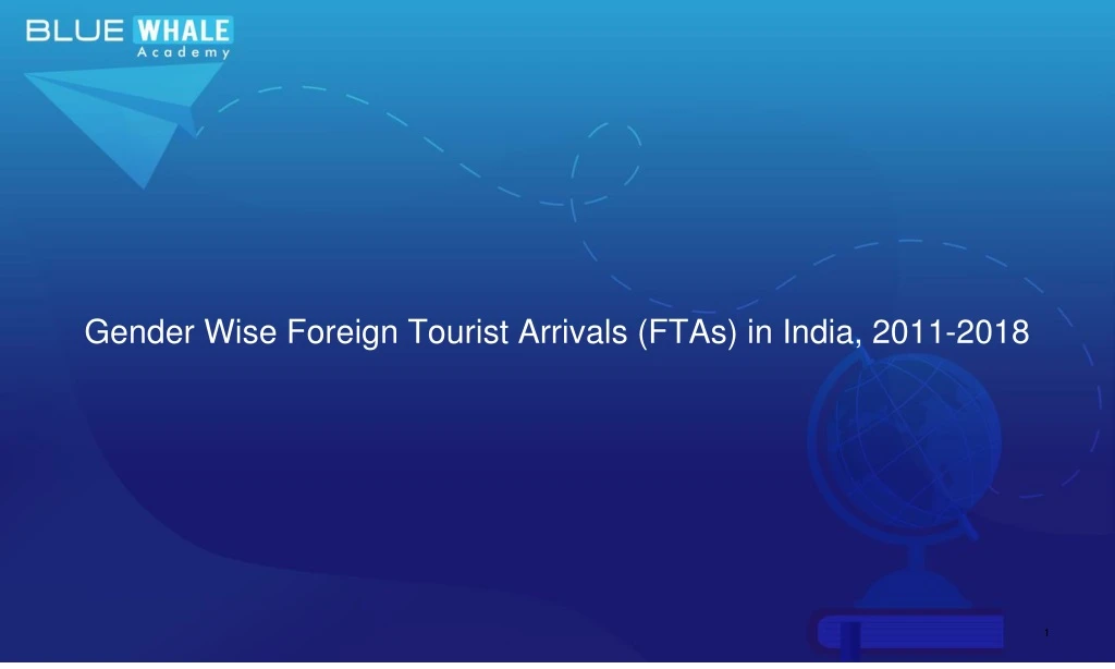 gender wise foreign tourist arrivals ftas