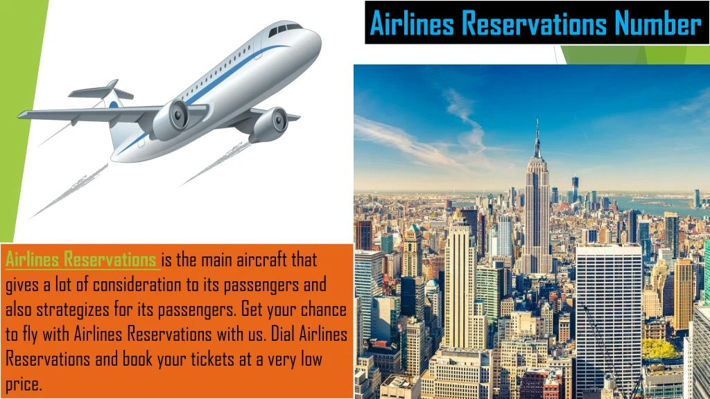 airlines reservations number