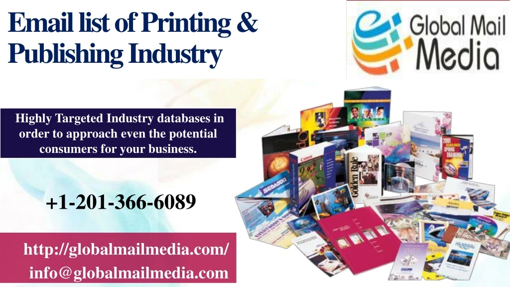 email list of printing publishing industry