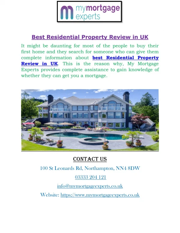 Best Residential Property Review in UK