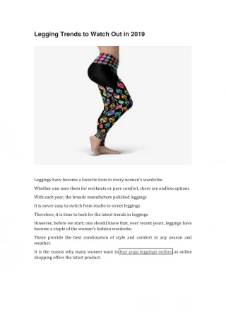 Buy Yoga Leggings Online