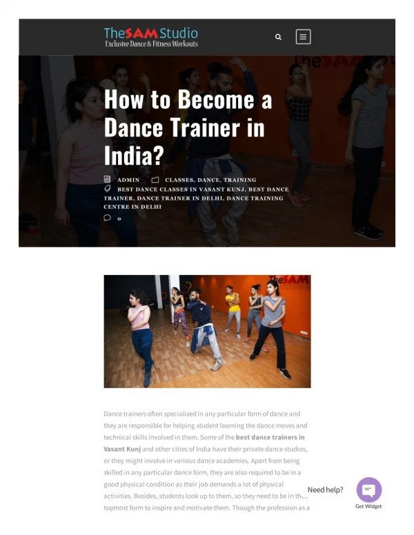 How to Become a Dance Trainer in India?