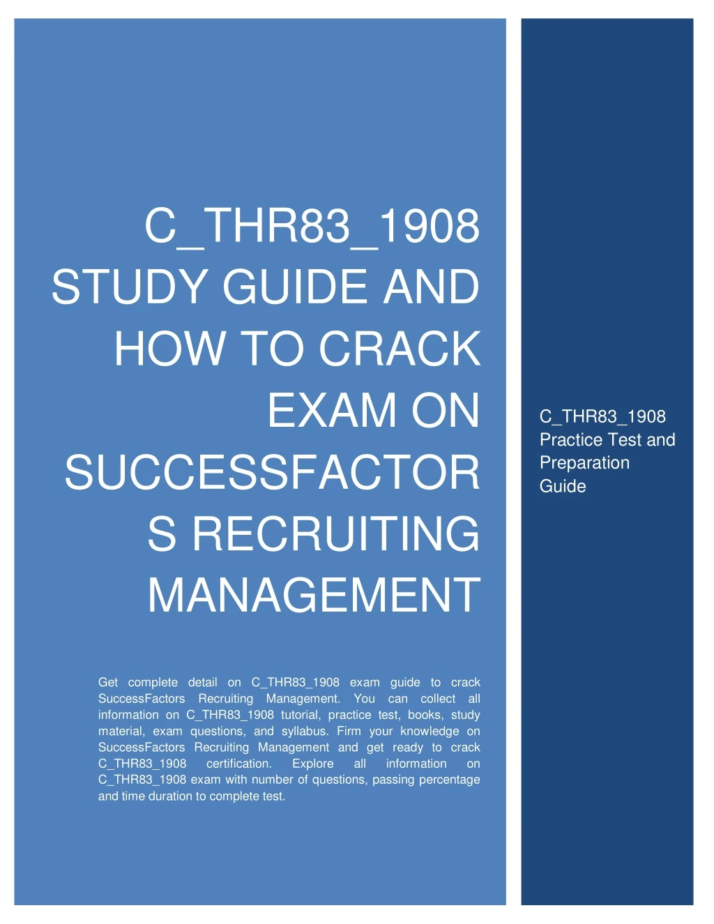 c thr83 1908 study guide and how to crack exam