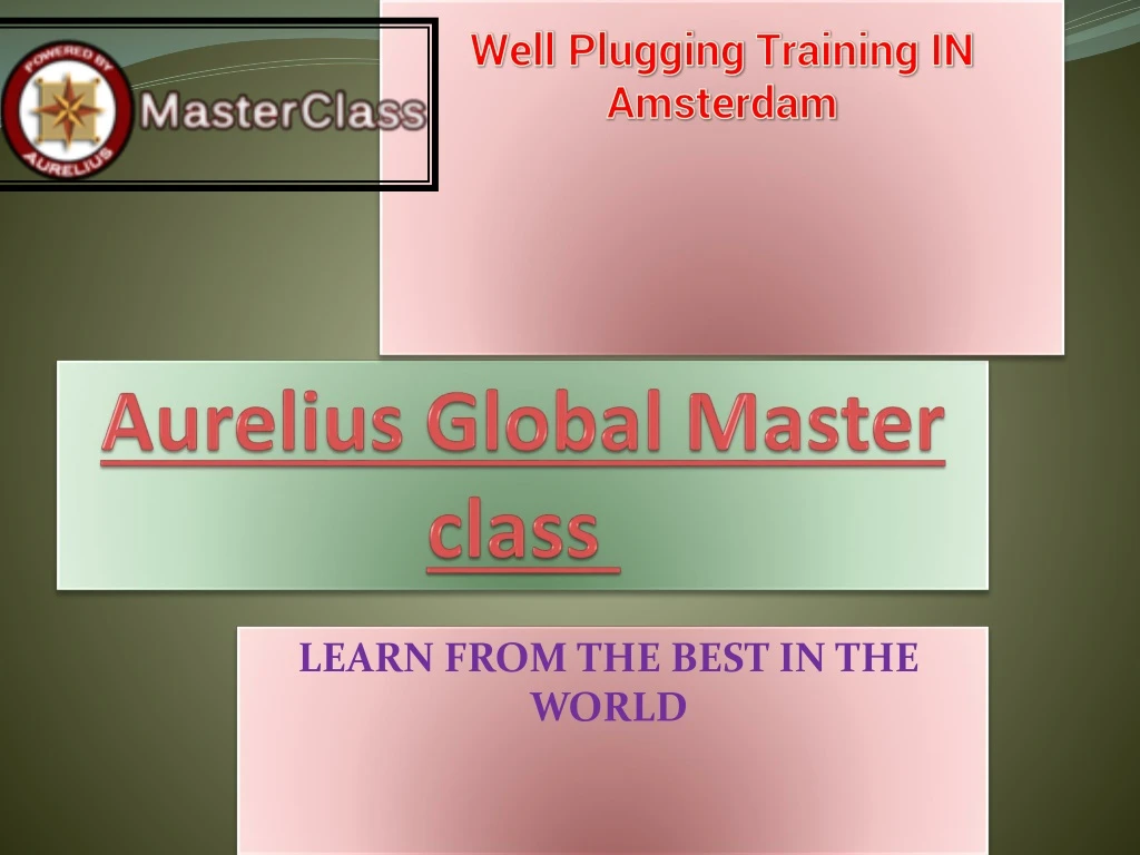 aurelius global master class