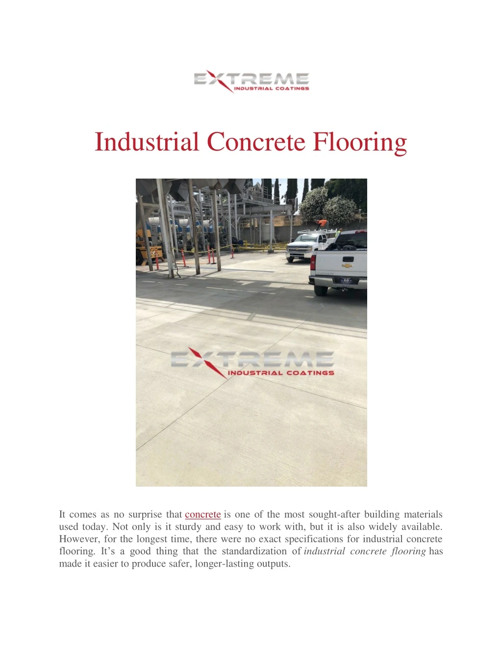 industrial concrete flooring