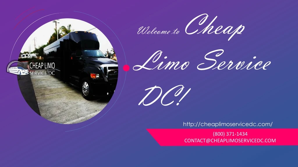 welcome to cheap limo service dc