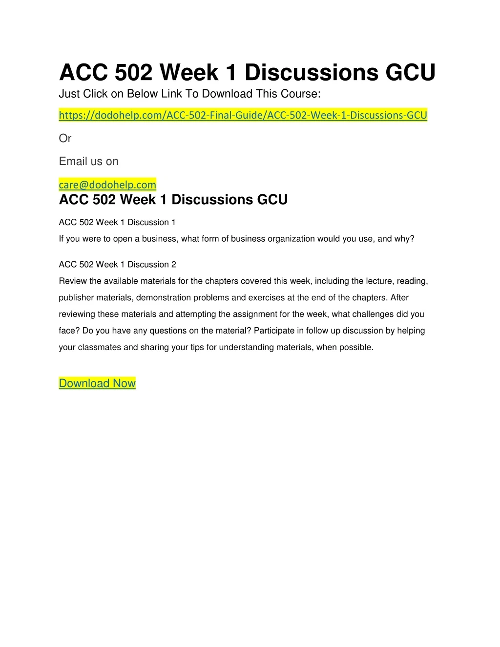 acc 502 week 1 discussions gcu just click