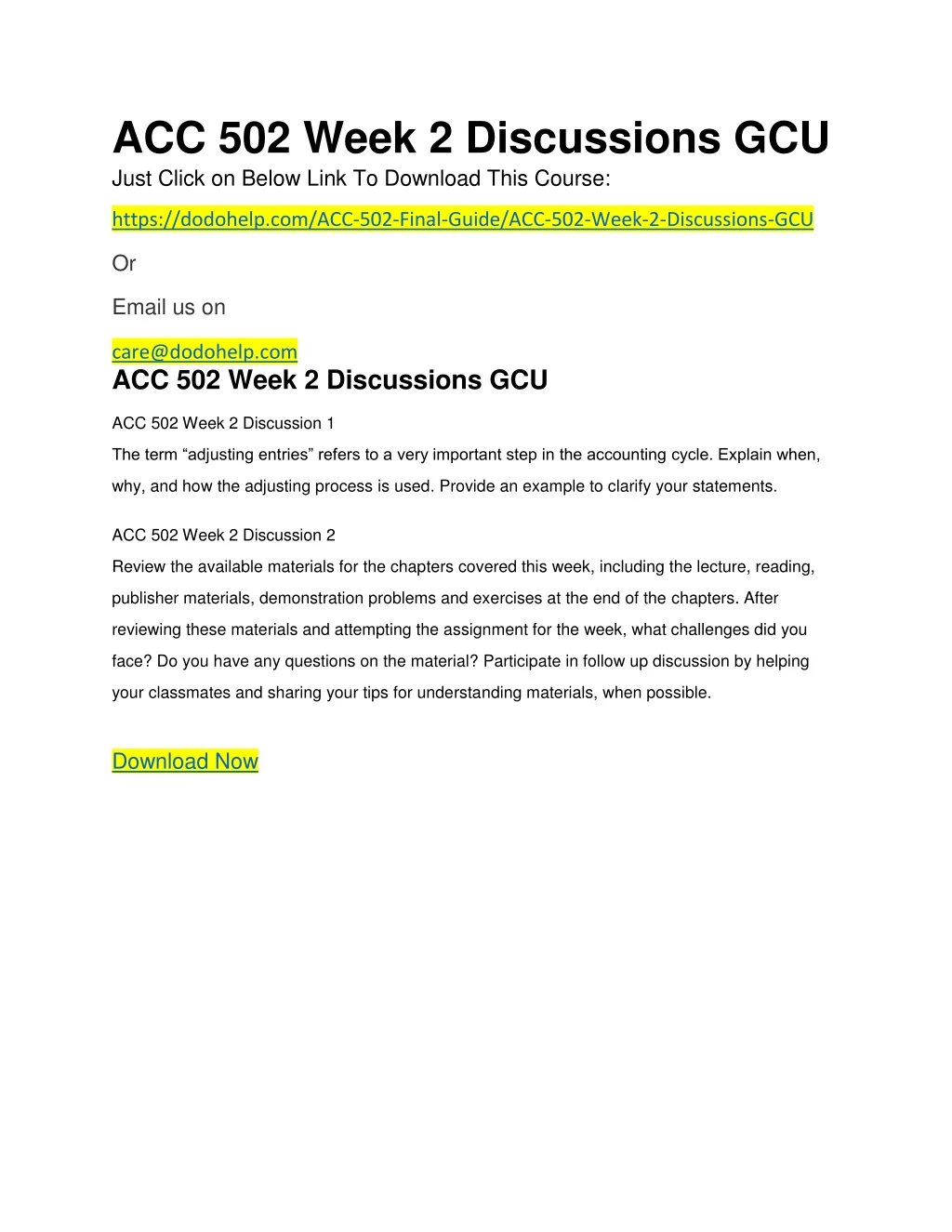 acc 502 week 2 discussions gcu just click