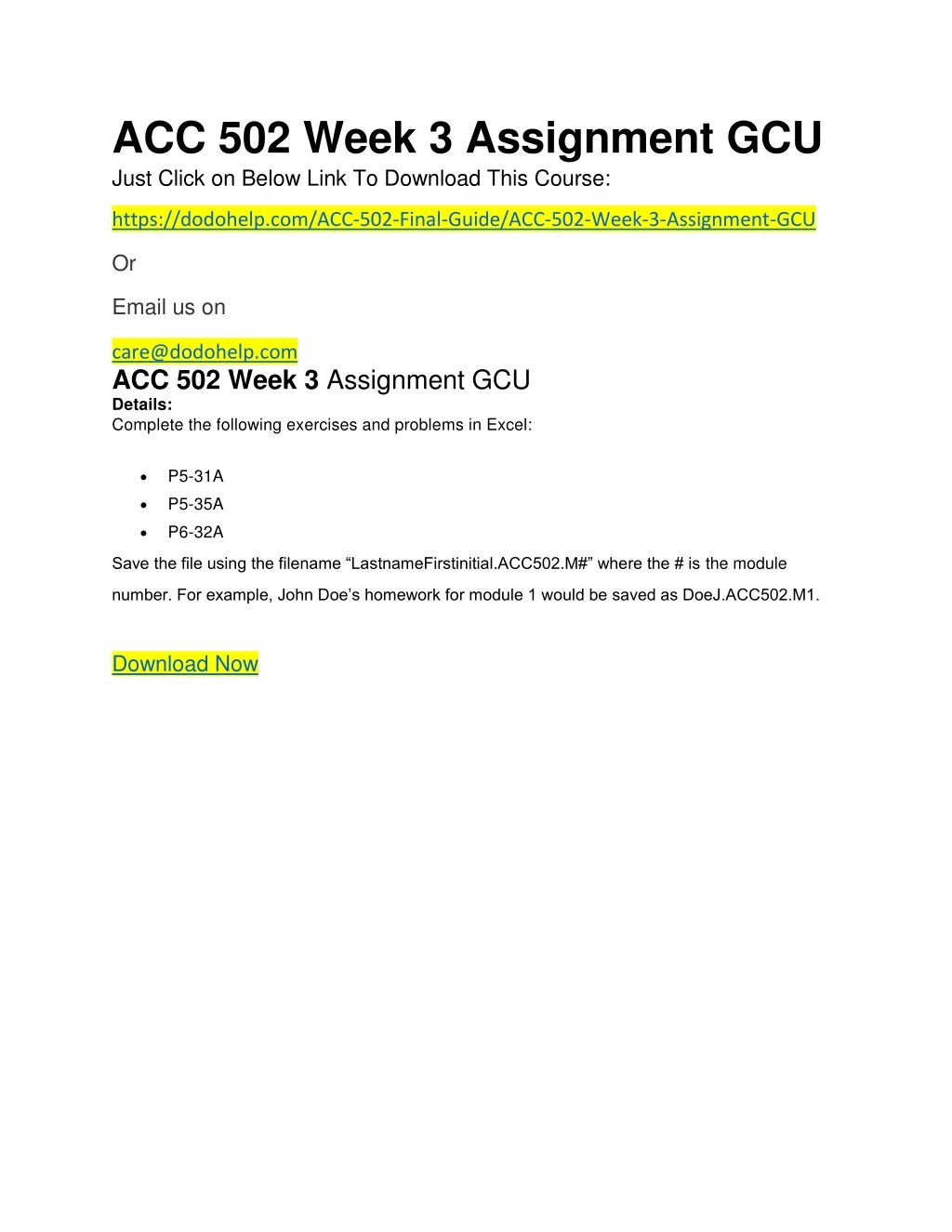 acc 502 week 3 assignment gcu just click on below