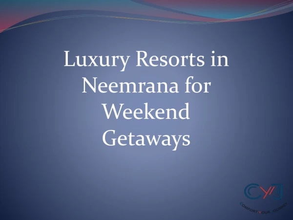 Resorts in Neemrana like Fort Palace, Neemrana