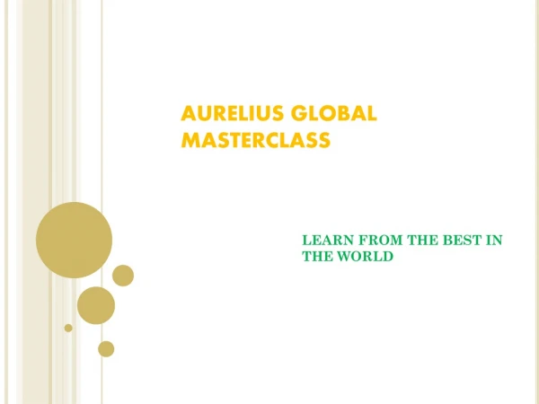 aurelius global masterclass