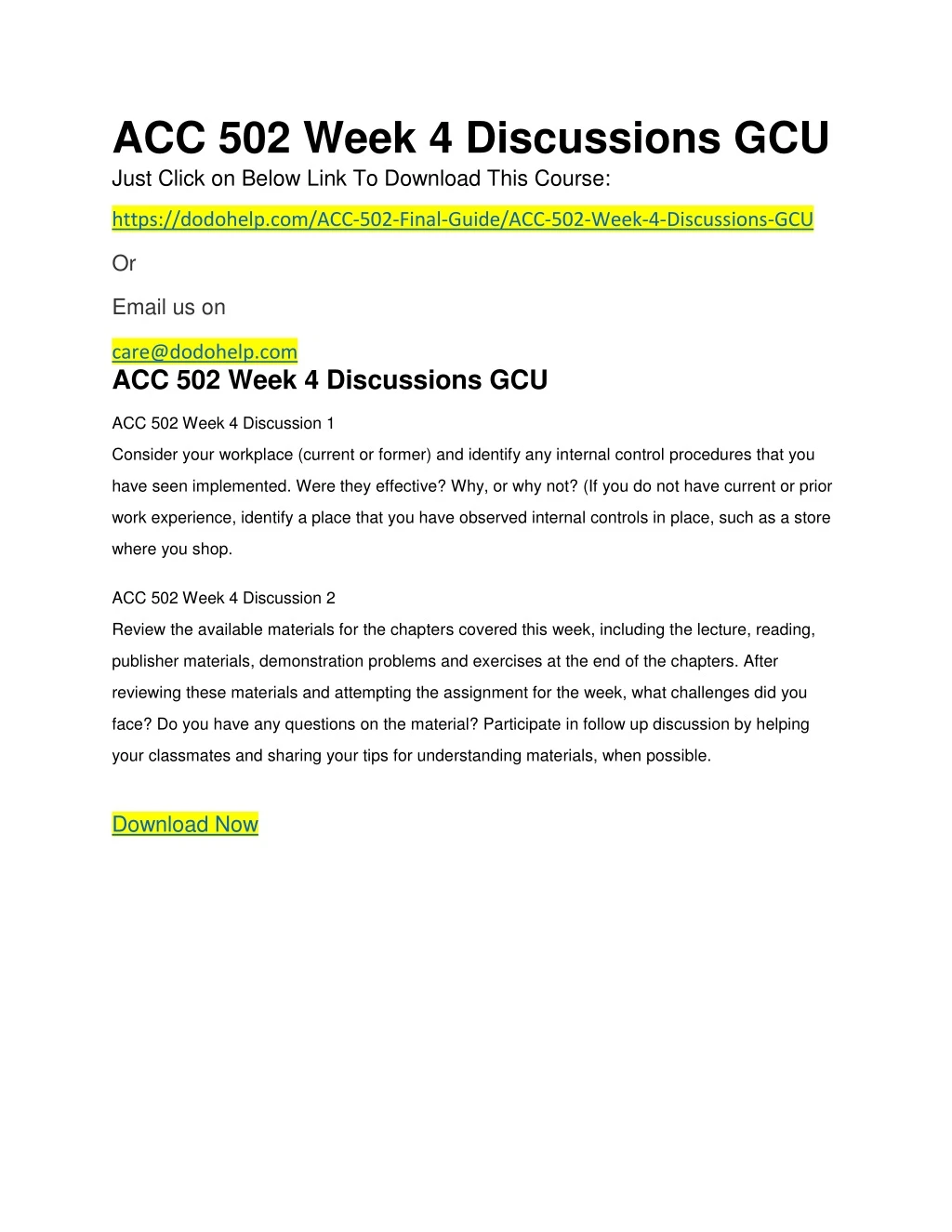 acc 502 week 4 discussions gcu just click