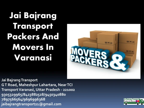 Top packers and movers in varanasi