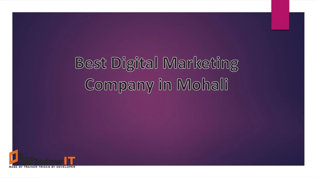 best digital marketing company in mohali