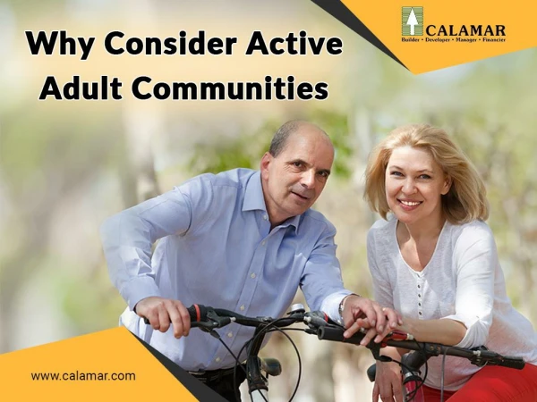 Why Consider Active Adult Communities