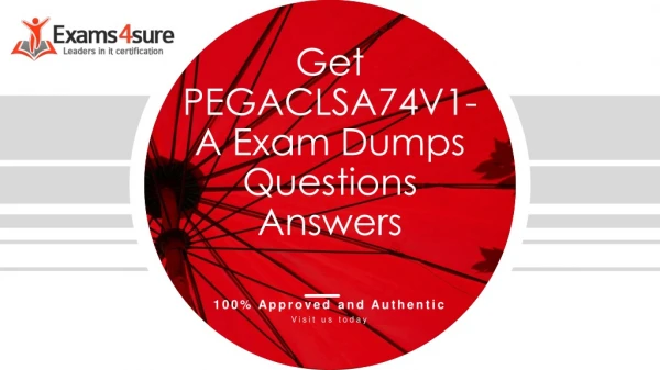 PEGACLSA74V1-A Questions Answers