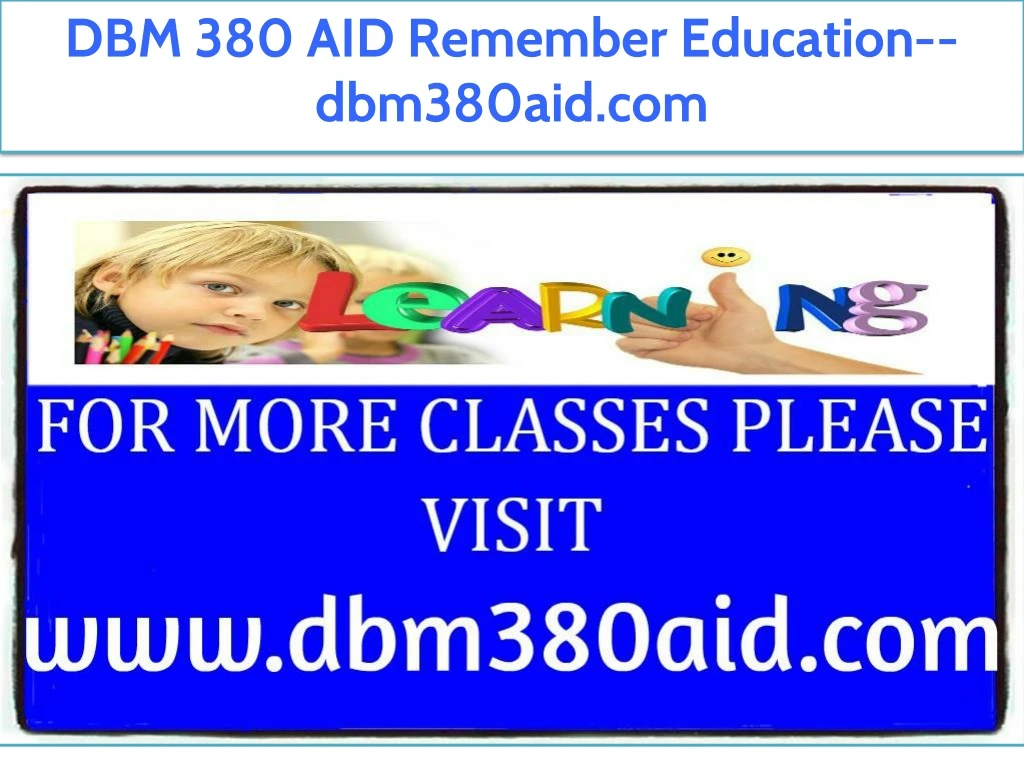 dbm 380 aid remember education dbm380aid com