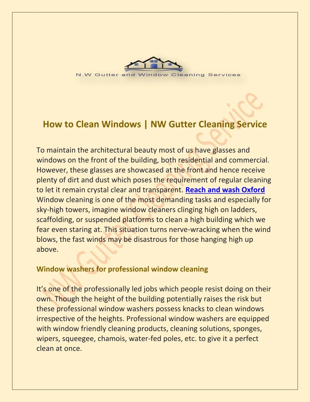 how to clean windows nw gutter cleaning service