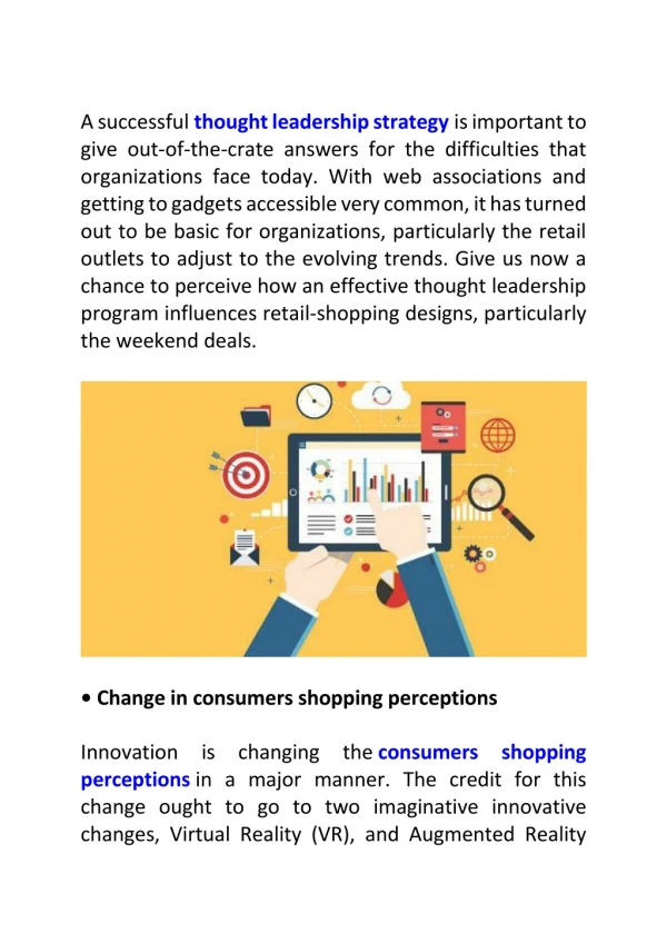 How Thought Leadership Strategy Affects Weekend Shopping Trends