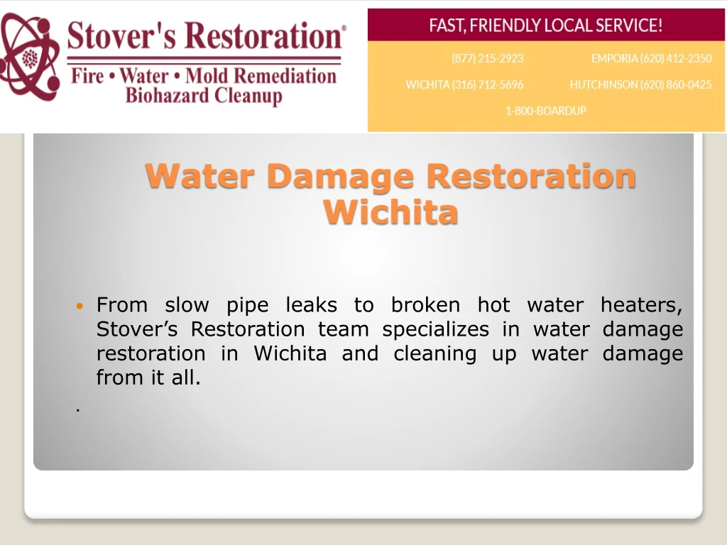 water damage restoration wichita
