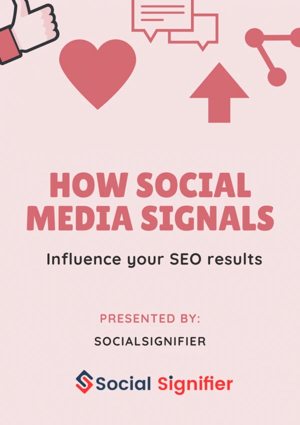 How social media signals Influence your SEO results