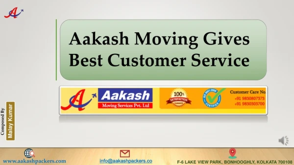 Aakash Moving Gives Best Customer Service