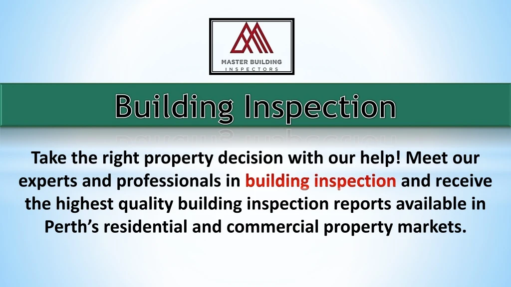 building inspection