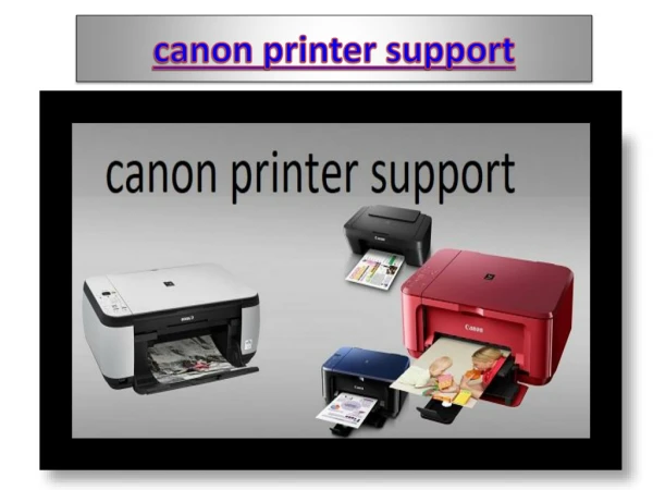 canon printer support