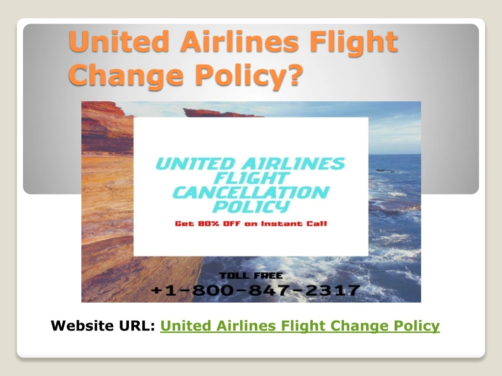 united airlines flight change policy