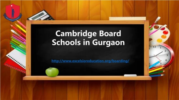 Cambridge board schools in Gurgaon