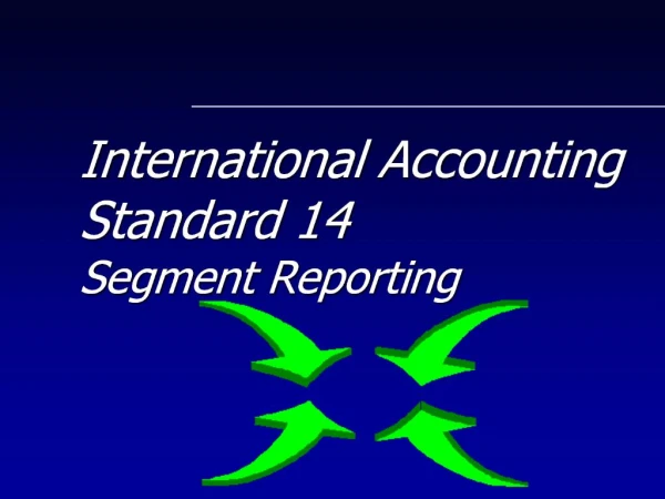 International Accounting Standard 14 Segment Reporting