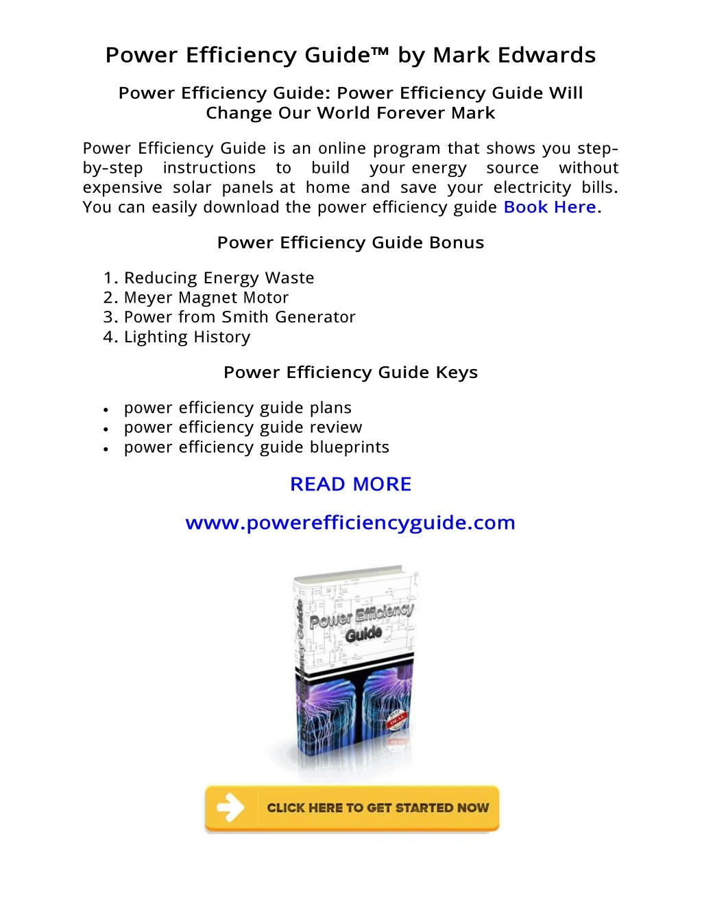 pow er efficiency guide by mark edw ards
