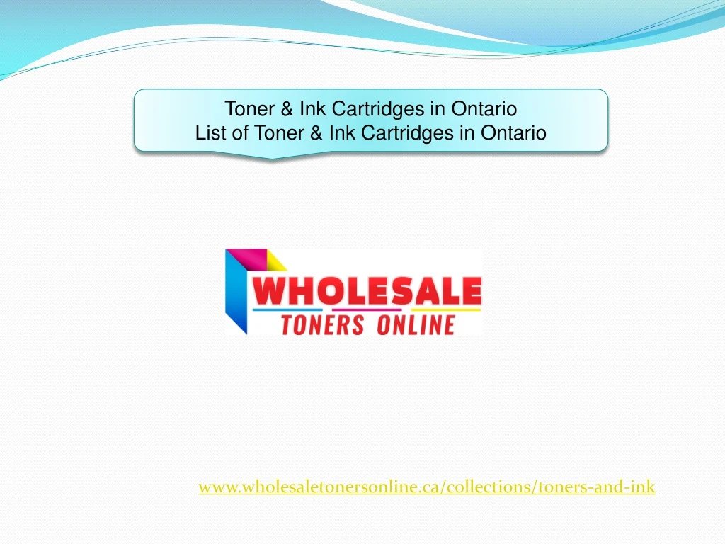 toner ink cartridges in ontario list of toner