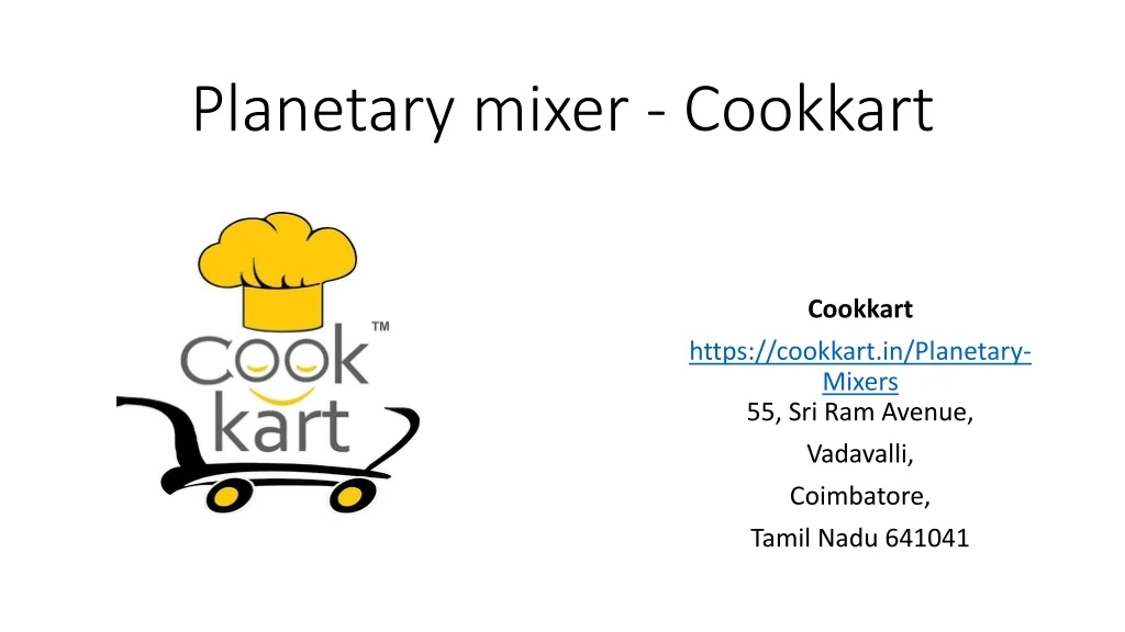planetary mixer cookkart