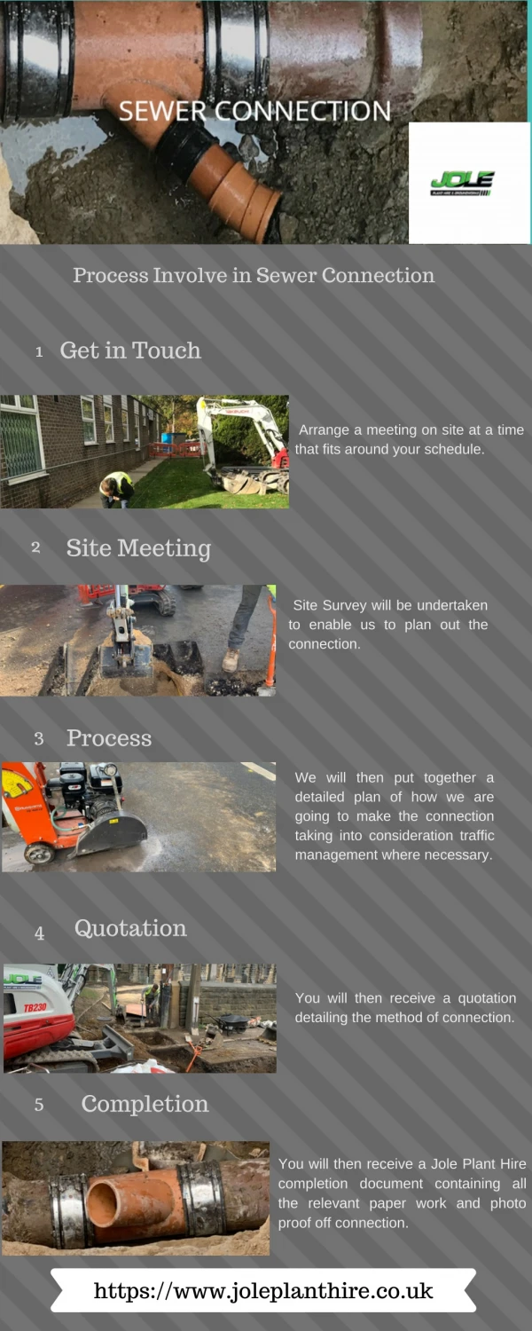 Process Involve For Sewer Connections in UK