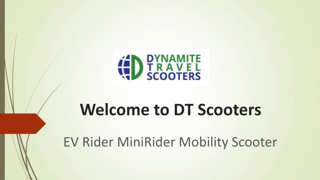 welcome to dt scooters